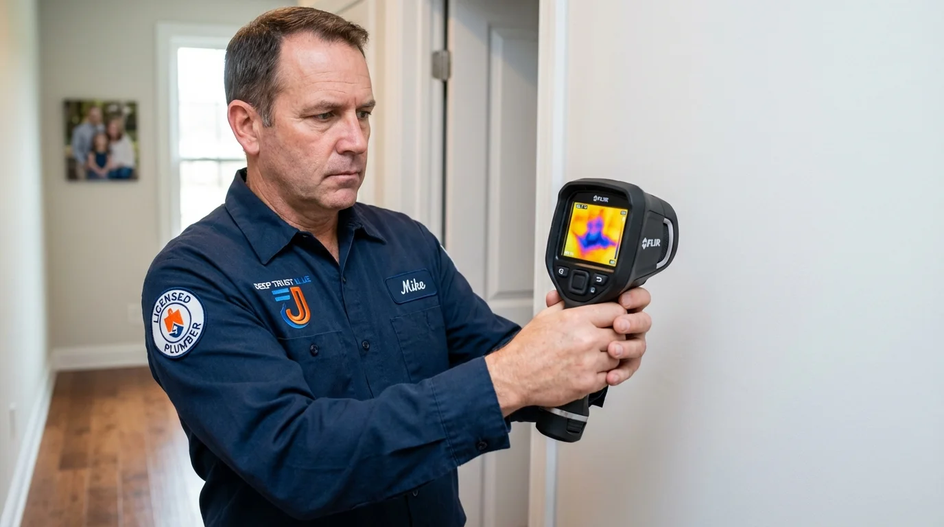 Thermal imaging leak detection by Johns Plumbing LLC in Brookside